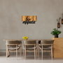 Wallity MA-309 Accesorio de Pared Decorativa de Madera y Metal Nogal y Negro